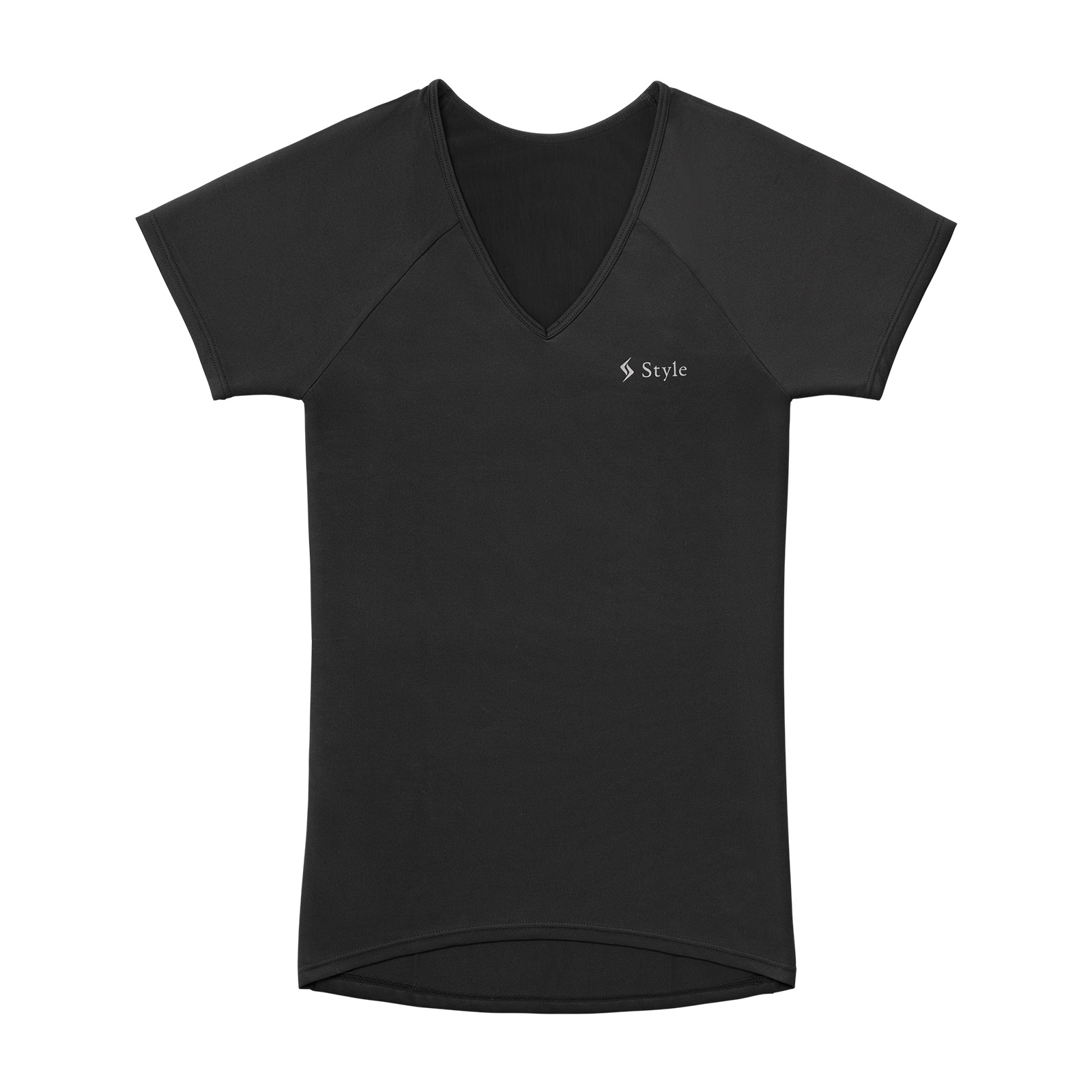 スタイル ビーエックス インナーウェア（Vネック半袖）ブラック S